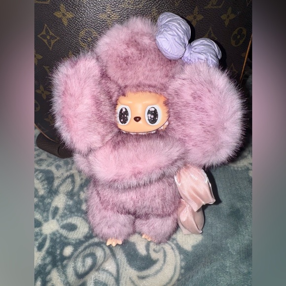 Custom Labubu!! Adorable Plush Doll with Bow - Picture 2 of 4